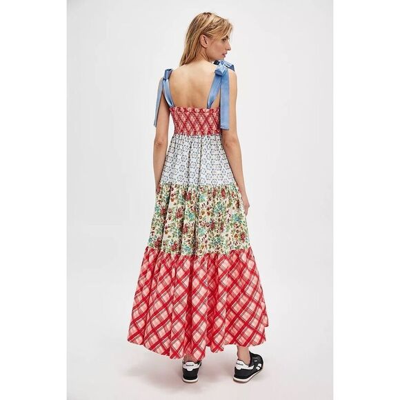 Free People Bluebell Maxi Antique Combo Floral Medium M NEW - Picture 3 of 3